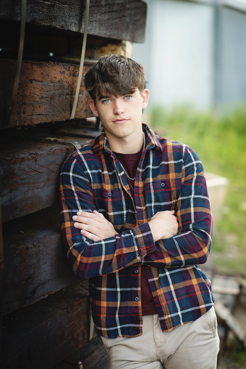 Ponderosa High School Senior Boy With Arms Folded Pose
