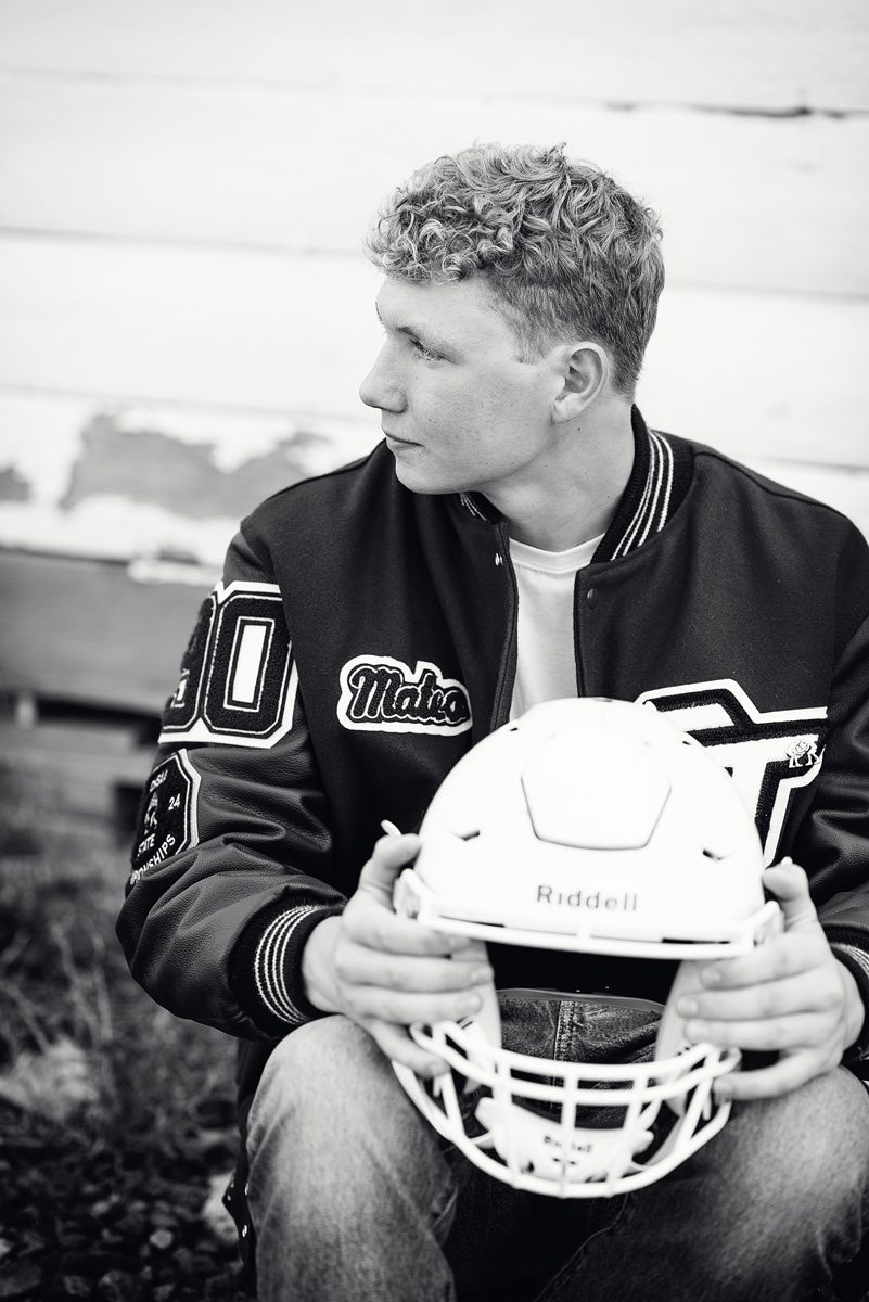 High school senior sports pictures in Castle Rock, Colorado