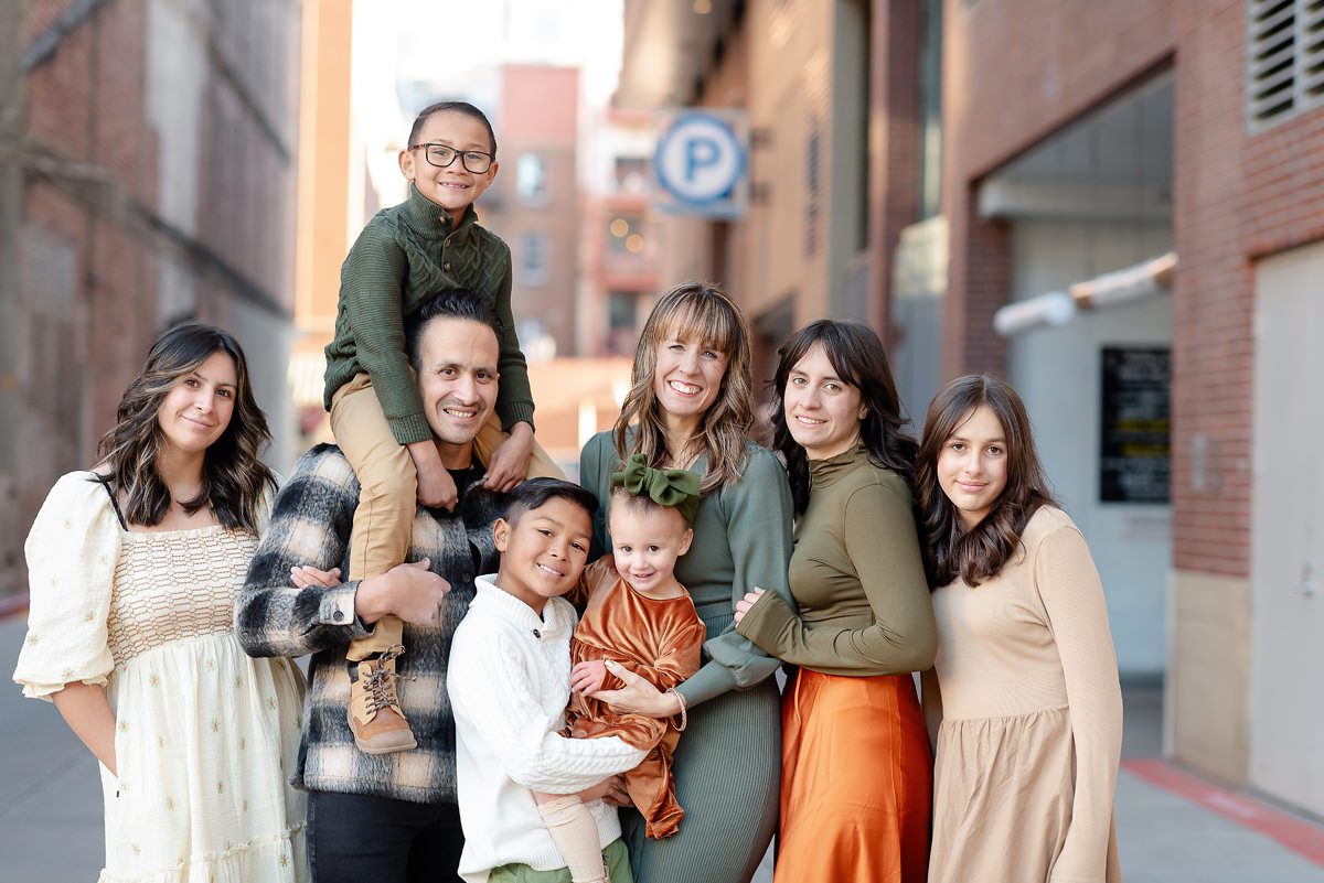Picture of a large family taken by Jamie Herrera Photography, a Parker Family Photographer in Colorado
